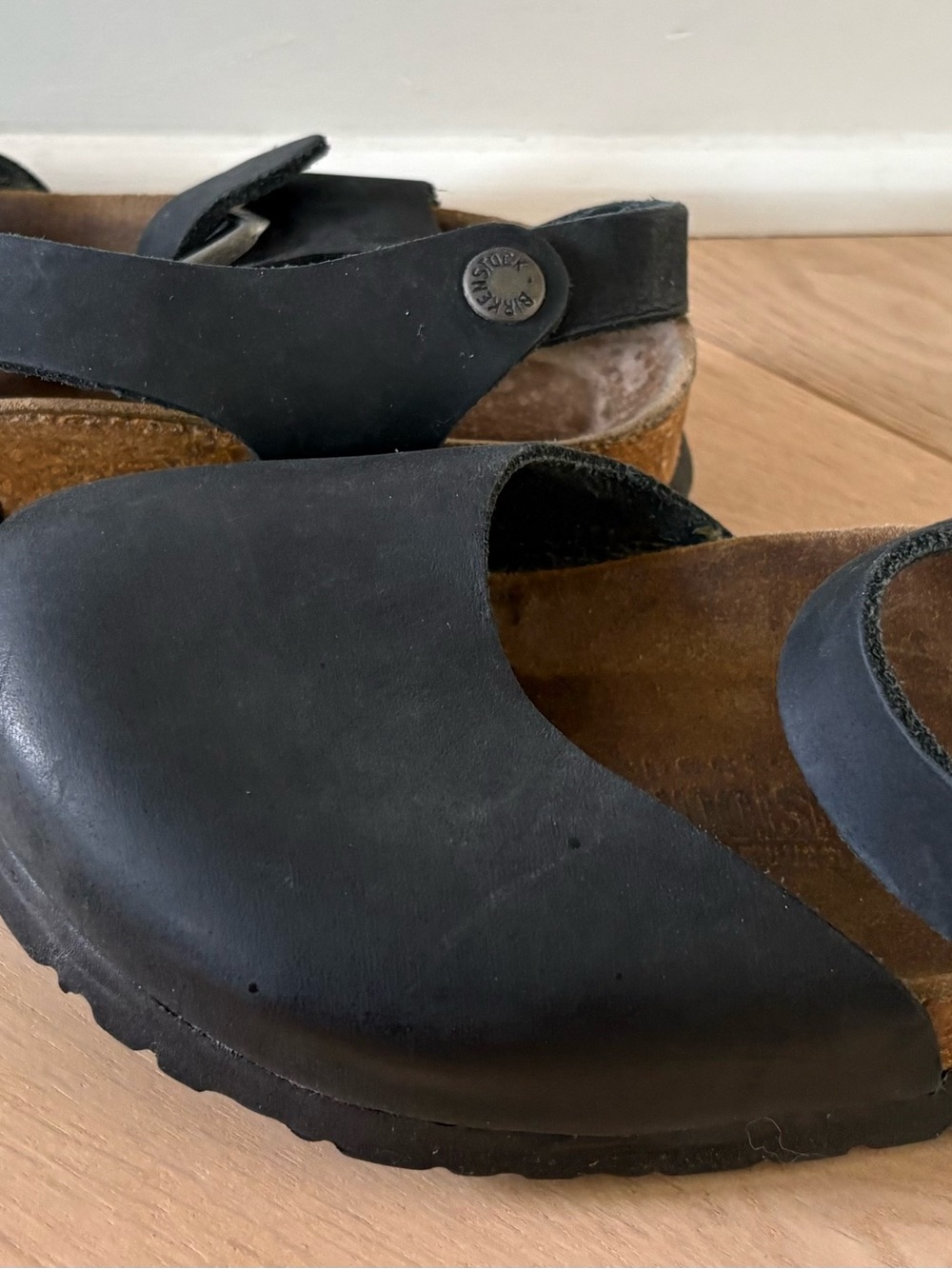 BIRKENSTOCK Messina 37 Discontinued Black Women Sandals Shoes - Picture 4 of 9